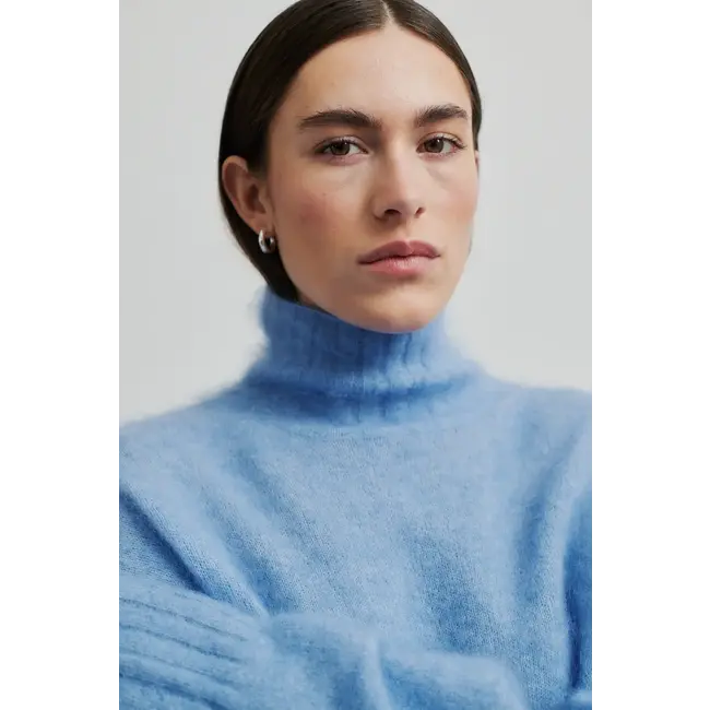 Second Female INA KNIT T-NECK VISTA BLUE