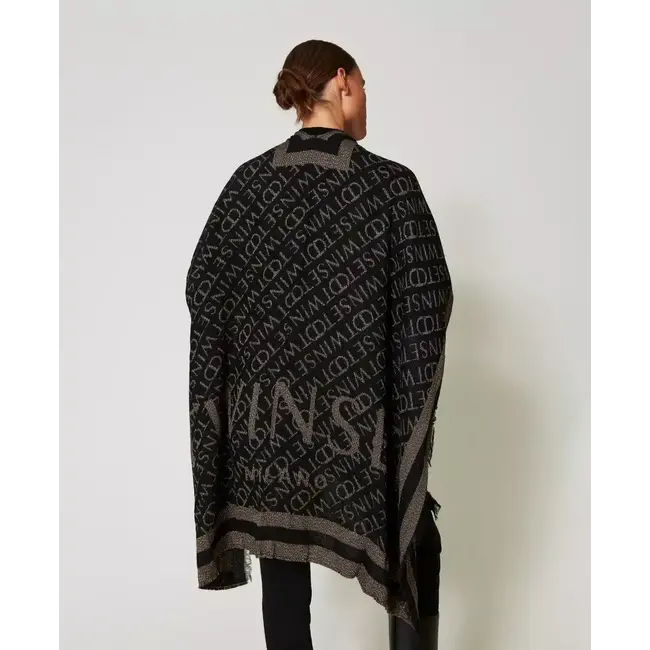 TWINSET 242TO504A PONCHO NERO