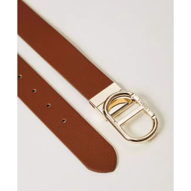 TWINSET 242TO5230 CINTURA BIC. CUOIO/CLASSIC BLUE