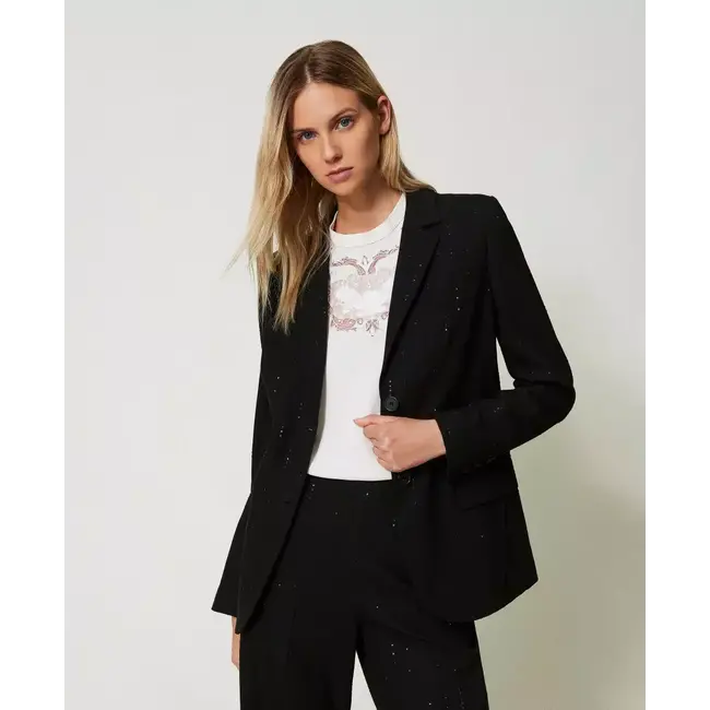 TWINSET 242TT2160 BLAZER NERO