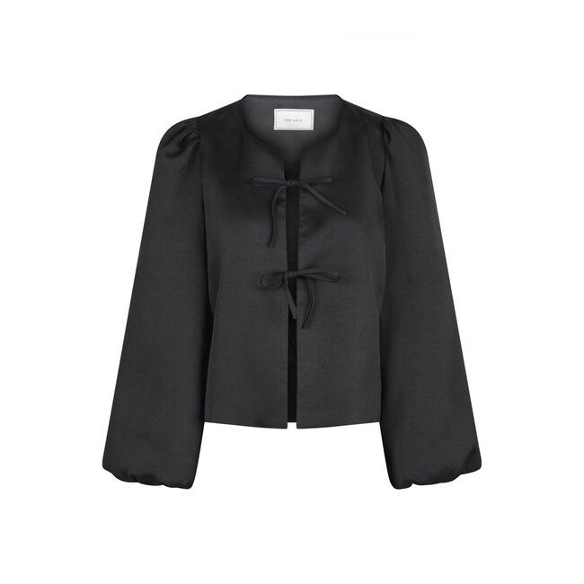 Neo Noir DALISKA DULL SATIN BLOUSE BLACK