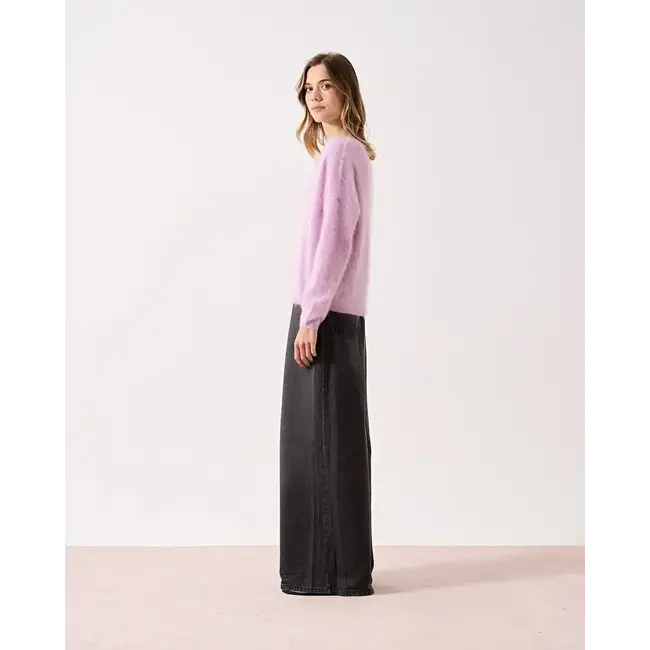 Absolut Cashmere PULL COL V ML LARGE THISTLE