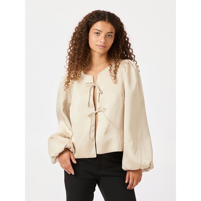 Neo Noir DALISKA DULL SATIN BLOUSE SAND