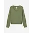 PEOPLE'S REPUBLIC OF CASHMERE WOMEN'S OVERSIZED V-NECK HEATHER KHAKI