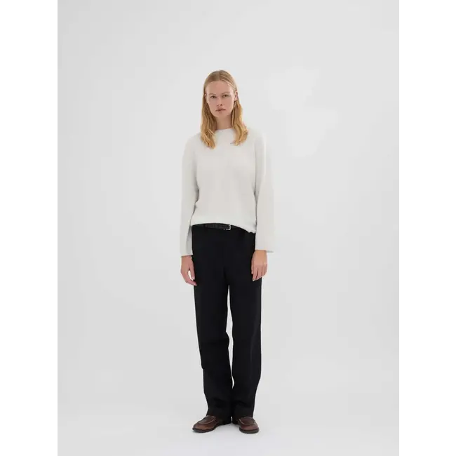 PEOPLE'S REPUBLIC OF CASHMERE WOMEN'S OVERSIZED ROUNDNECK ECRU