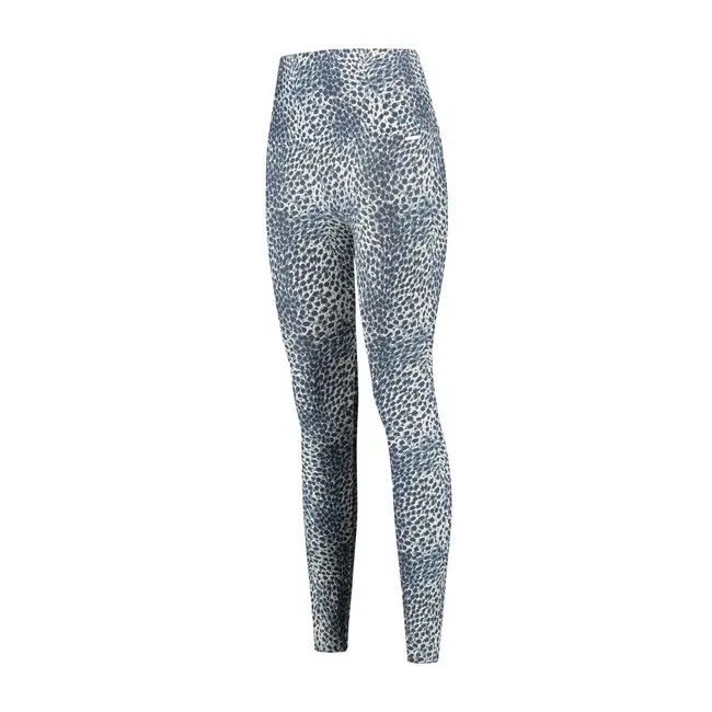 Deblon Sports CLASSIC LEGGINGS HIGH W. CHEETAH SUMMER BLUE
