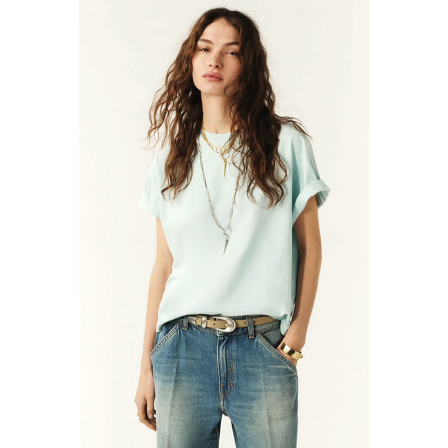 Ba&sh T-SHIRT ROSIE BLEUCIEL