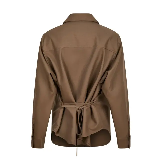 Neo Noir WALDIS SOLID SHIRT TAUPE