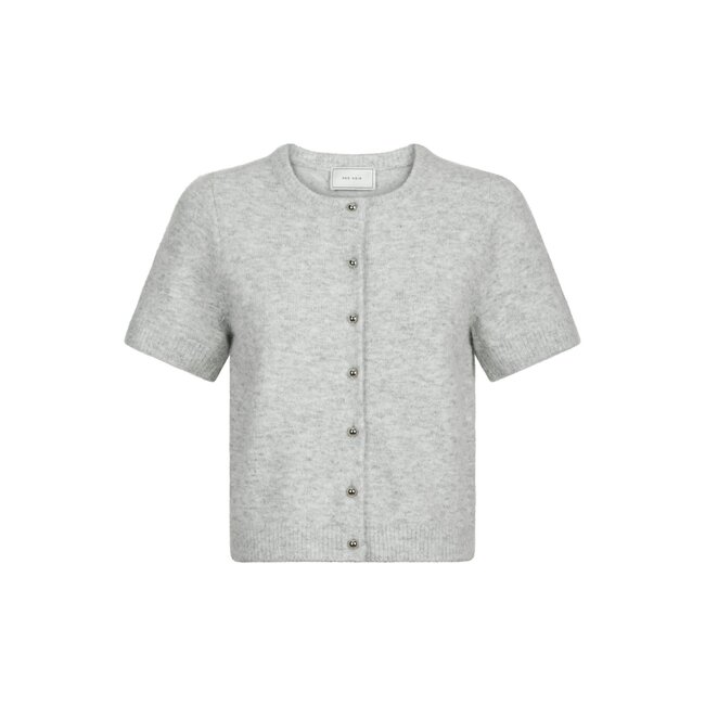 Neo Noir MITTA KNIT CARDIGAN GREY MELANGE