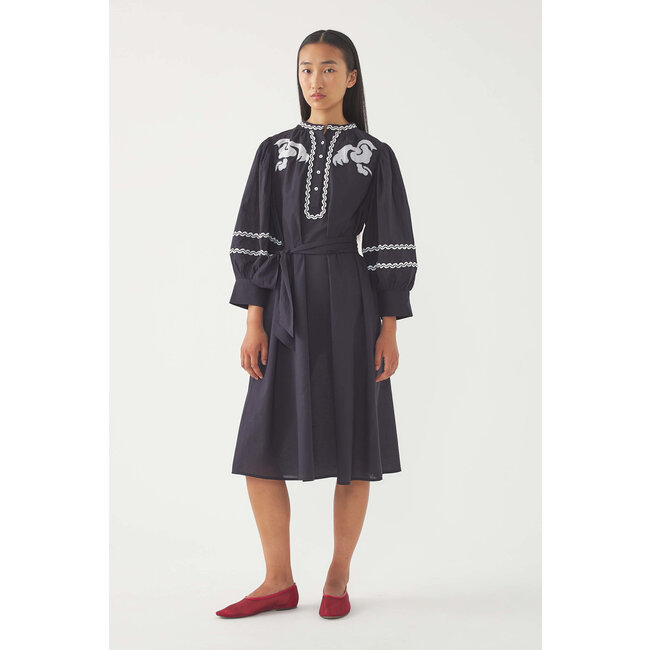 Antik Batik DALI DRESS DARK NAVY