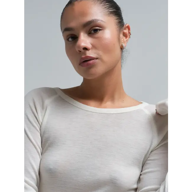 Seamless Basic WOOLEN JADE OFF-WHITE