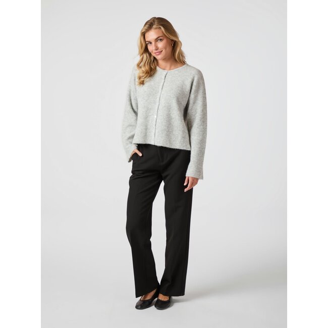 Neo Noir VILJA KNIT CARDIGAN LIGHT GREY