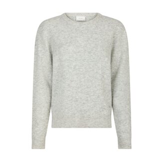 Neo Noir DINA SOFT KNIT BLOUSE LIGHT GREY