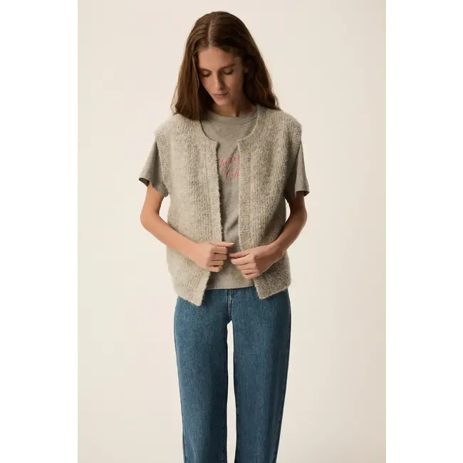 DES PETITS HAUTS CRAIG GRIS CHINE GILET