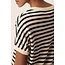 DES PETITS HAUTS ALEXIA CREME MARINE PULL