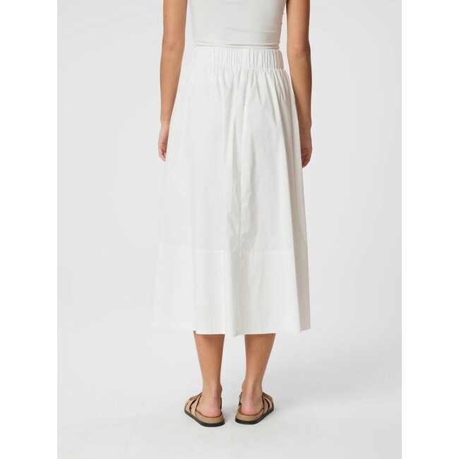 Neo Noir YARA LONG POPLIN SKIRT WHITE