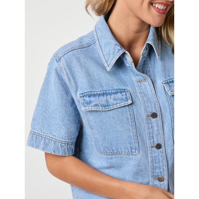 Neo Noir TIKI DENIM SHIRT SMOKE BLUE