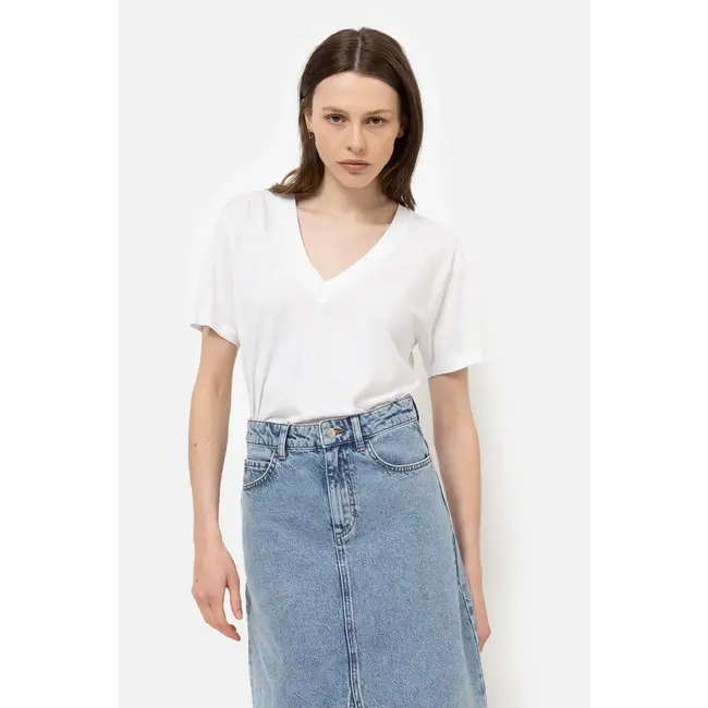 Ame antwerp DALTON WHITE V-NECK T-SHIRT IN