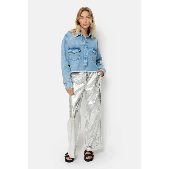 Ame antwerp JULES SILVER WIDE PANTS WITH