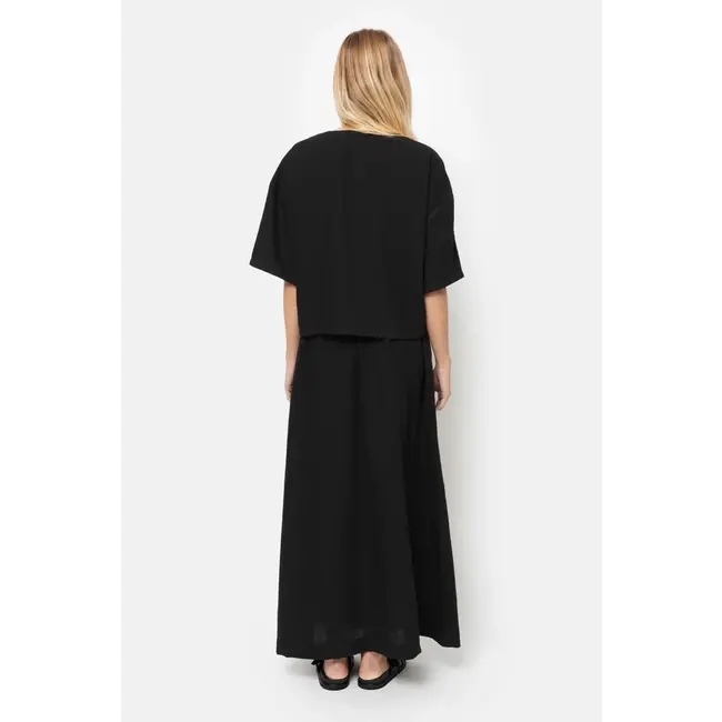 Ame antwerp LOVA BLACK LONG LINNEN SKIRT