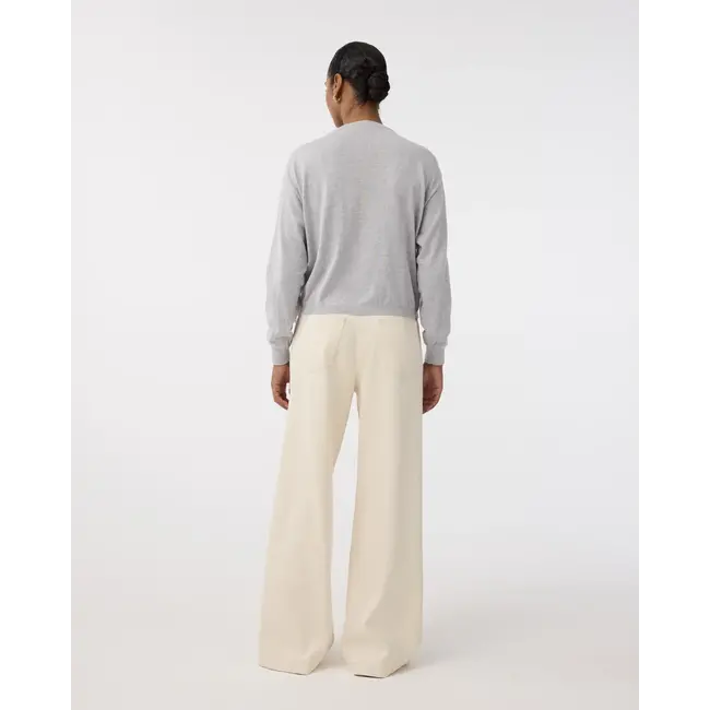 KNIT-TED NOVA PULLOVER LIGHT GREY