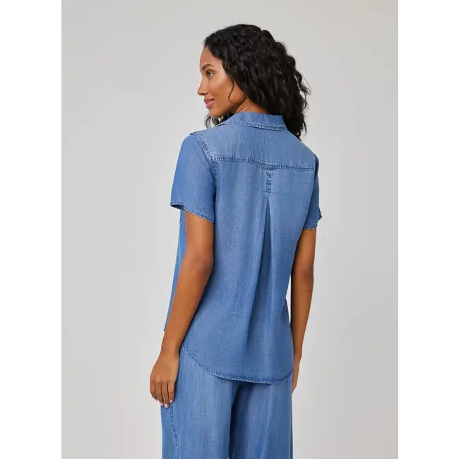 Bella Dahl SHORT SLEEVE POCKET BUTTON DOWN MLHZW