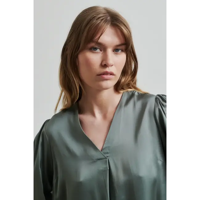 Second Female BARRI BLOUSE AGAVE GREEN