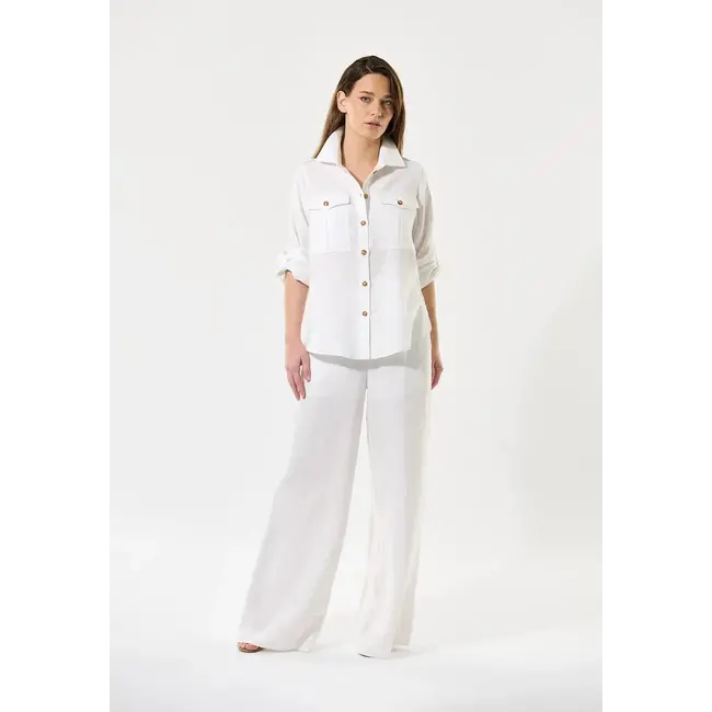 Dea Kudibal KARENSDEA NS SHIRT NAT. WHITE