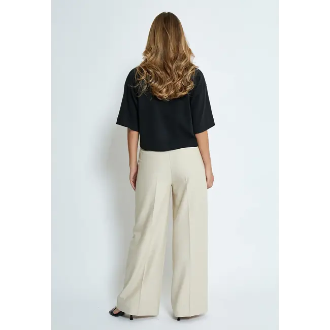 Minus MSGAMMA CROPPED GOTS T-SHIRT BLACK