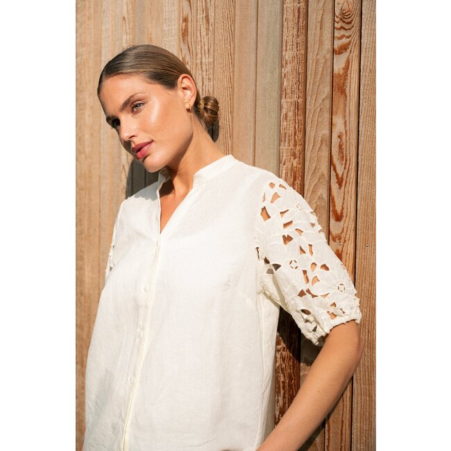 Pieszak PD-PINA MIX SS SHIRT ECRU