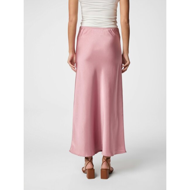 Neo Noir VICKY HEAVY SATEEN SKIRT EVENING ROSE