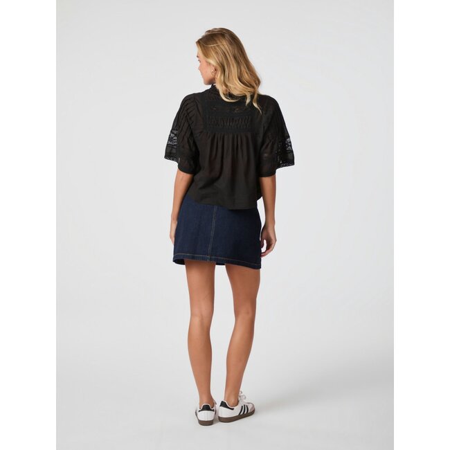 Neo Noir SIAMA S VOILE BLOUSE BLACK