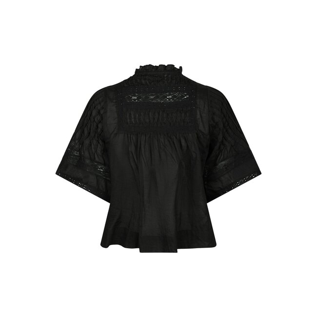 Neo Noir SIAMA S VOILE BLOUSE BLACK