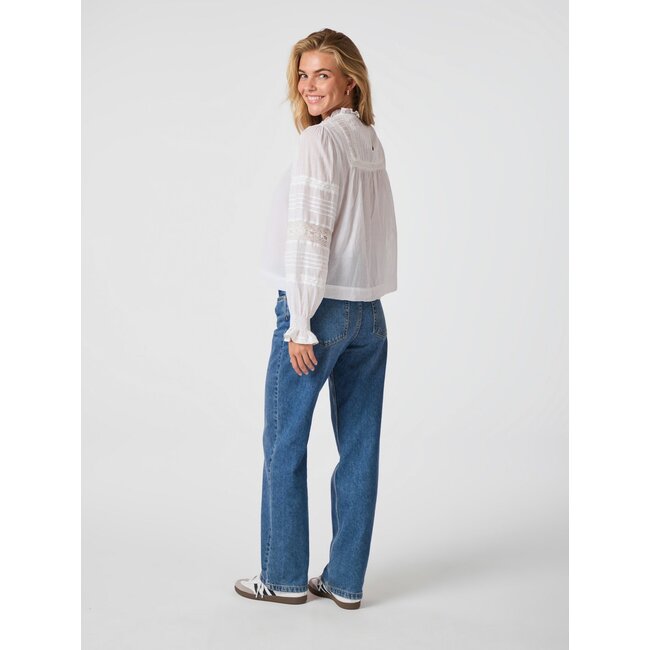 Neo Noir EBBA S VOILE BLOUSE WHITE