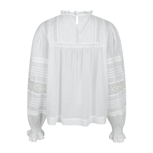 Neo Noir EBBA S VOILE BLOUSE WHITE