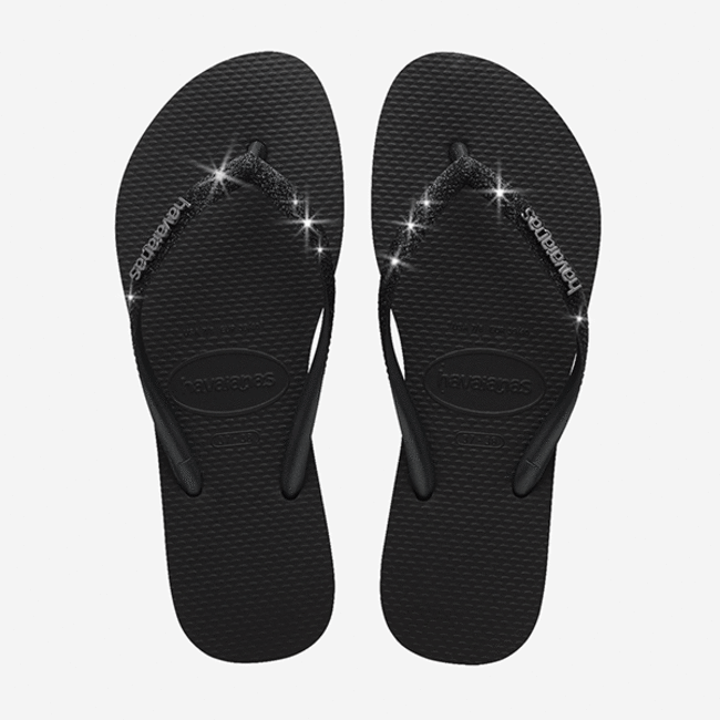 Havaianas SLIM GLITTER II BLACK/BLACK