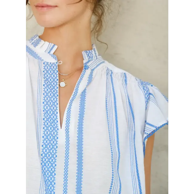 Mabe ALMA TOP BLUE STRIPE