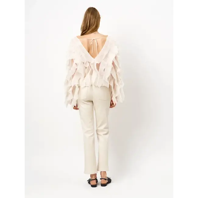 Dante 6 AMANDA METALLIC STRAIGHT CROPPED JEANS 1175