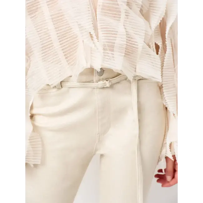 Dante 6 AMANDA METALLIC STRAIGHT CROPPED JEANS 1175