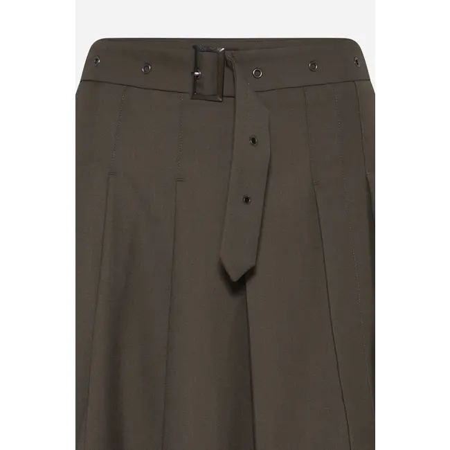Bruuns Bazaar CAROTABBTUVA SKIRT DARK CONCRETE