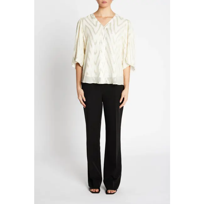 Bruuns Bazaar COLLARDBBMAJLYA BLOUSE KIT W. METALLIC