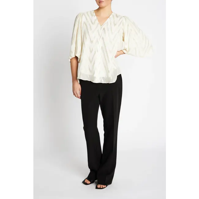 Bruuns Bazaar COLLARDBBMAJLYA BLOUSE KIT W. METALLIC