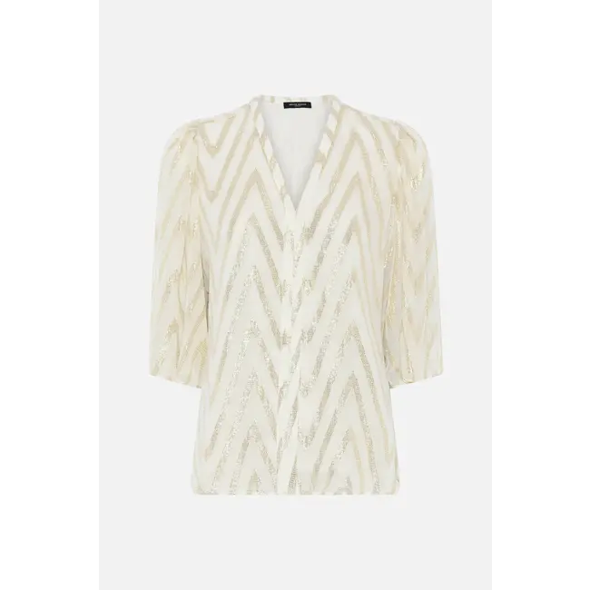 Bruuns Bazaar COLLARDBBMAJLYA BLOUSE KIT W. METALLIC