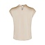Neo Noir FLEUR DRAPY SATIN BLOUSE DARK SAND