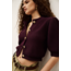 Ba&sh CARDIGAN GARANCE PRUNE