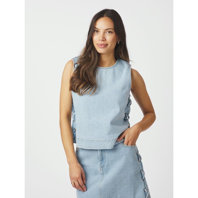 Neo Noir SVETLANA BRAID TOP BLUE