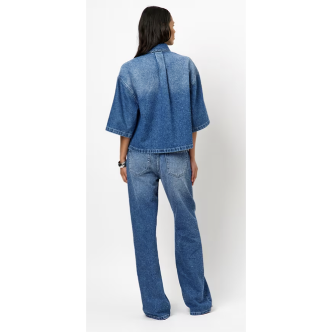 Dante 6 DAISY RHINESTONE DENIM SHIRT 4700