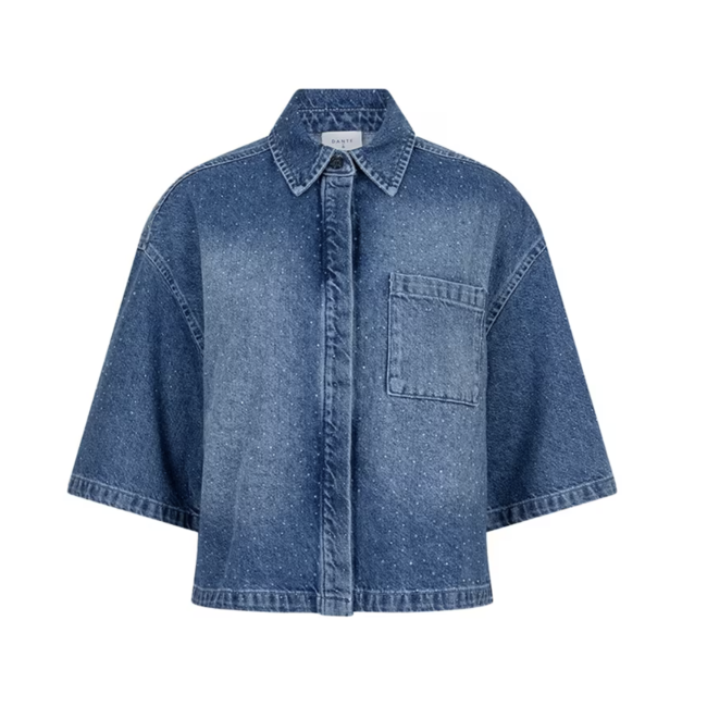 Dante 6 DAISY RHINESTONE DENIM SHIRT 4700