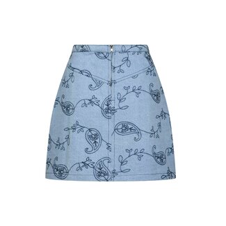 Neo Noir GABANI DENIM SKIRT BLUE