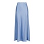 Neo Noir VICKY HEAVY SATEEN SKIRT SMOKE BLUE